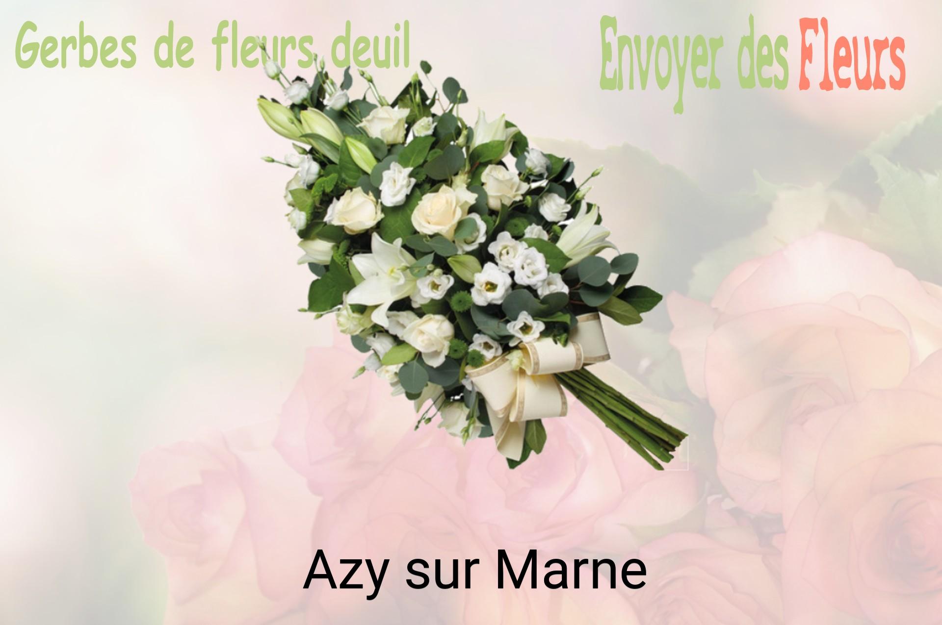 Gerbe de fleurs de deuil livrée à Azy-sur-Marne